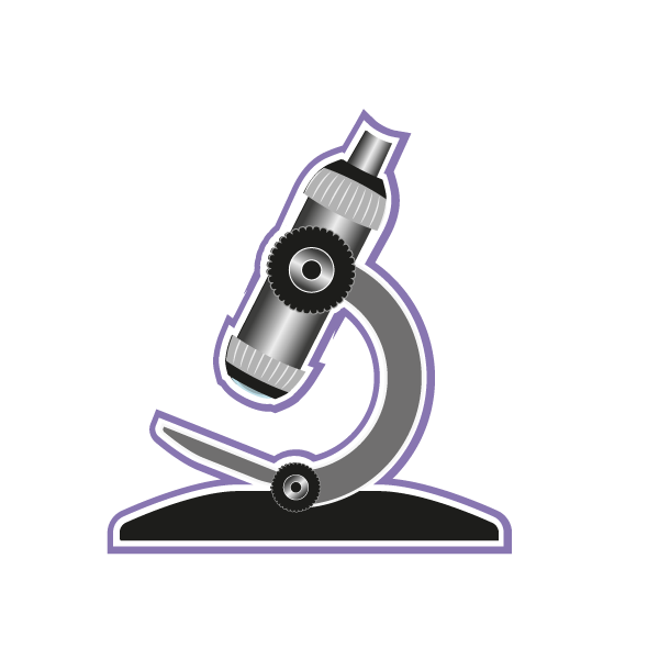 Illustration vectorielle d'un microscope